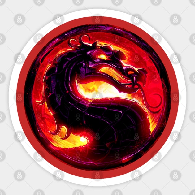 Mortal Fire Red Sticker by ris kingdom